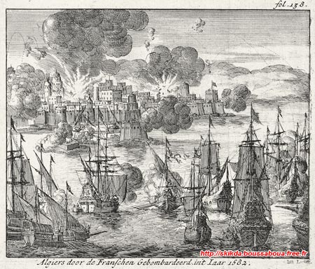 Bombardement d'Alger par les Français en 1682