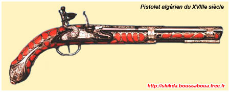 Pistolet algérien du XVIIIe siècle