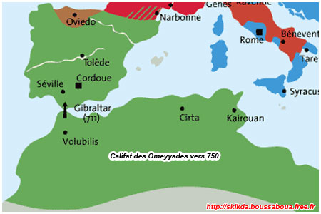 Les Omeyyades vers 750